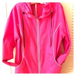 Woman’s pink spring jacket. Size XL